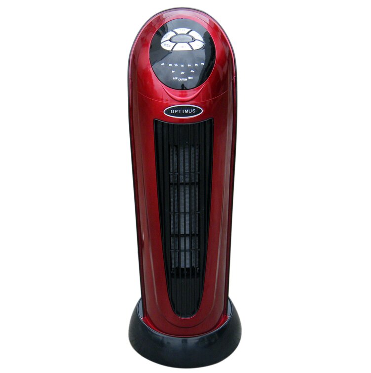 Optimus Electric Tower Space Heater with Adjustable Thermostat